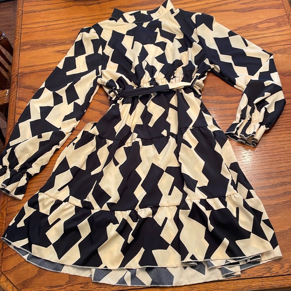 Black and tan dress